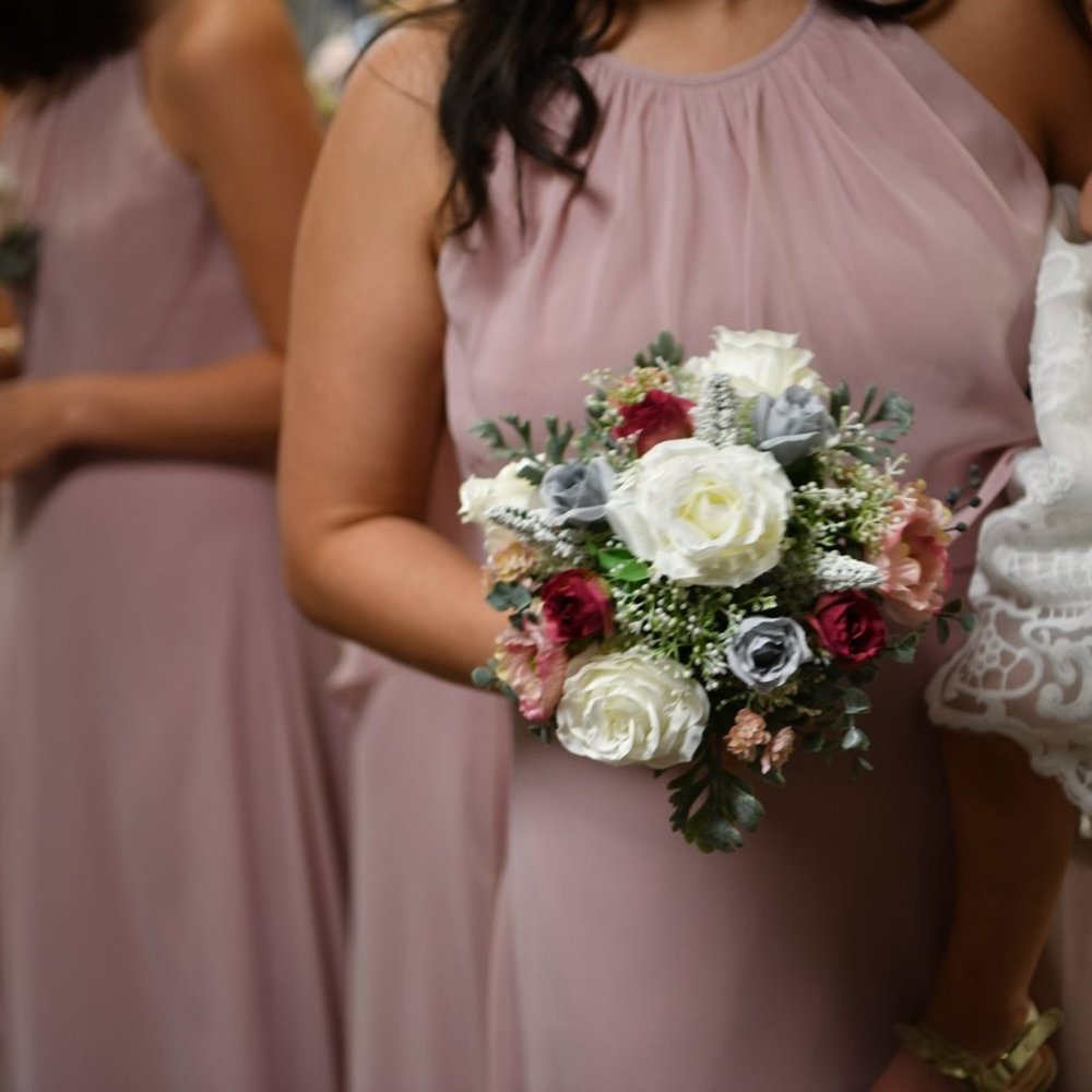 Misty Pink Bridesmaid Dress